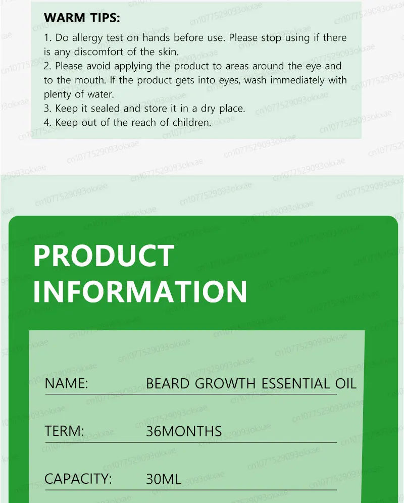 The most effective beard growth essence in 2025, grow a thick beard in 7 days. Chest hair, leg hair, beard and hair growth